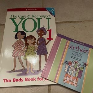 American Girl Doll Birthday book and Growing up Book